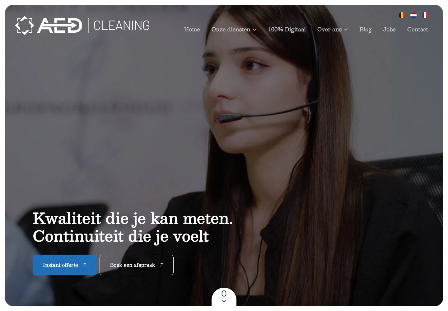 Website van AED Cleaning