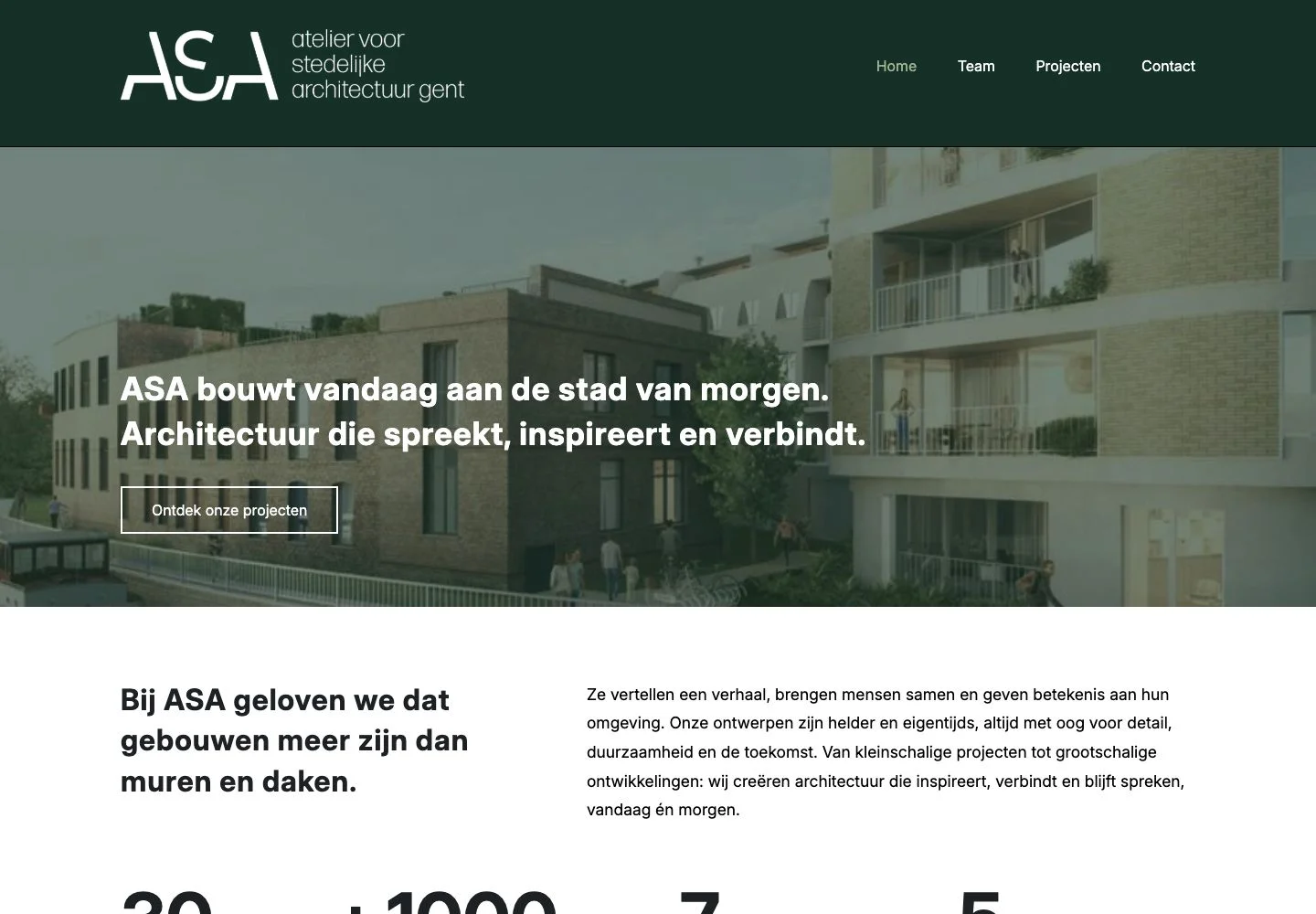Website van ASA Gent