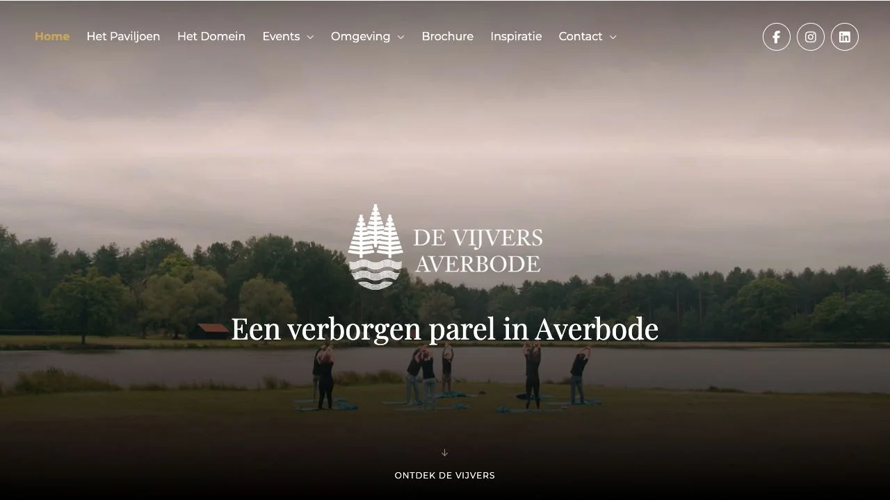 Website van Domein De Vijvers